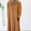 80's Long Camel Winter Coat